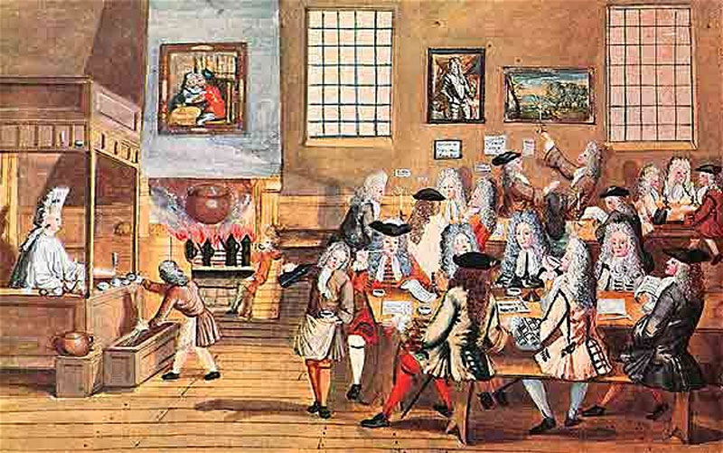 17th century coffeehouse