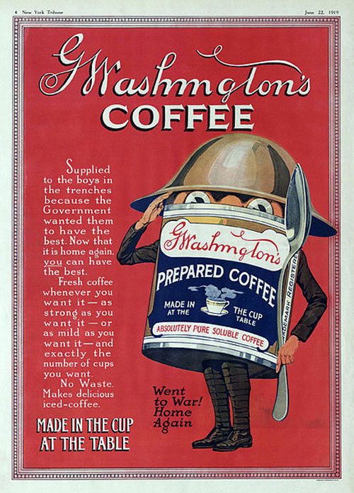 G Washington Instant Coffee Goes to War