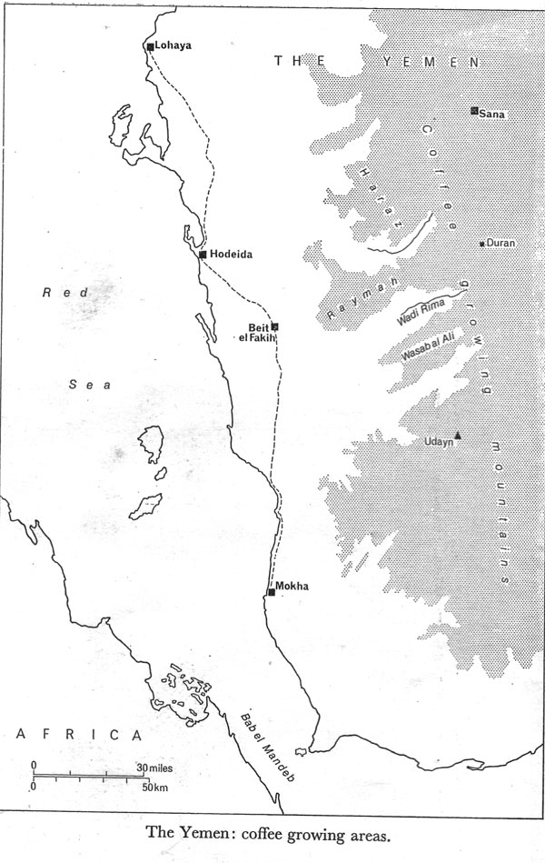 Yemen Coffee Growing Areas