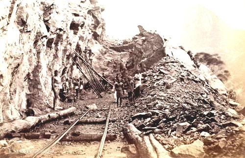 Building road in Ceylon