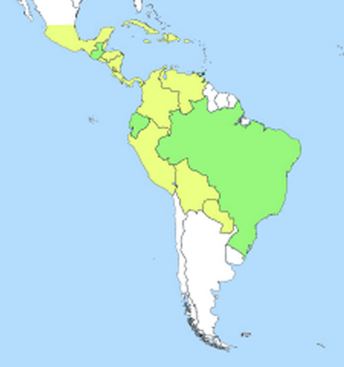 Coffee growing regions of Latin America